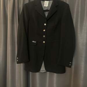 Pikeur Black Dressage Coat 18 inch ptp